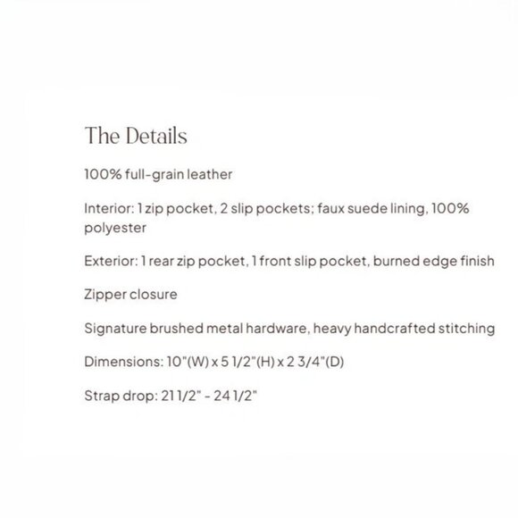 NWT PATRICIA NASH AIMEE Crossbody Bag BLACK Leather Shoulder Handbag Classic - Picture 11 of 11